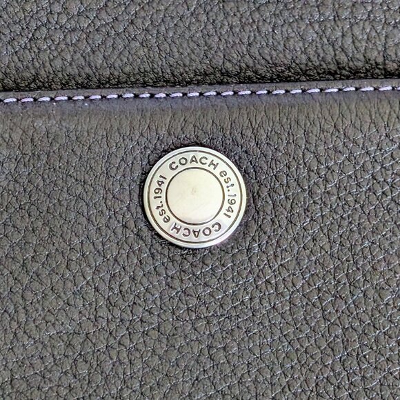 COACH Chelsea Pebbled Brown Leather Turn Lock Small Bag Handbag Purse D06S-10130 - Picture 4 of 11